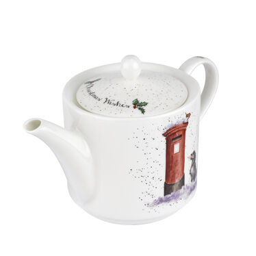 Wrendale Designs Christmas Wishes Teapot, Dog Wrendale Designs Christmas Wishes Teapot, Dog